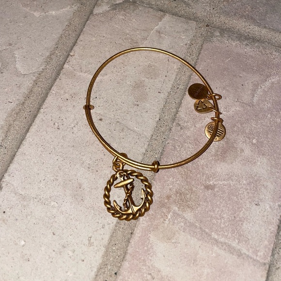 Alex and Ani Bracelet Gold Anchor - Picture 1 of 1